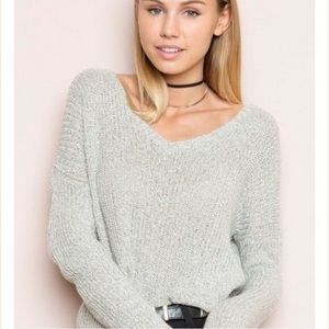 brandy melville grey sweater